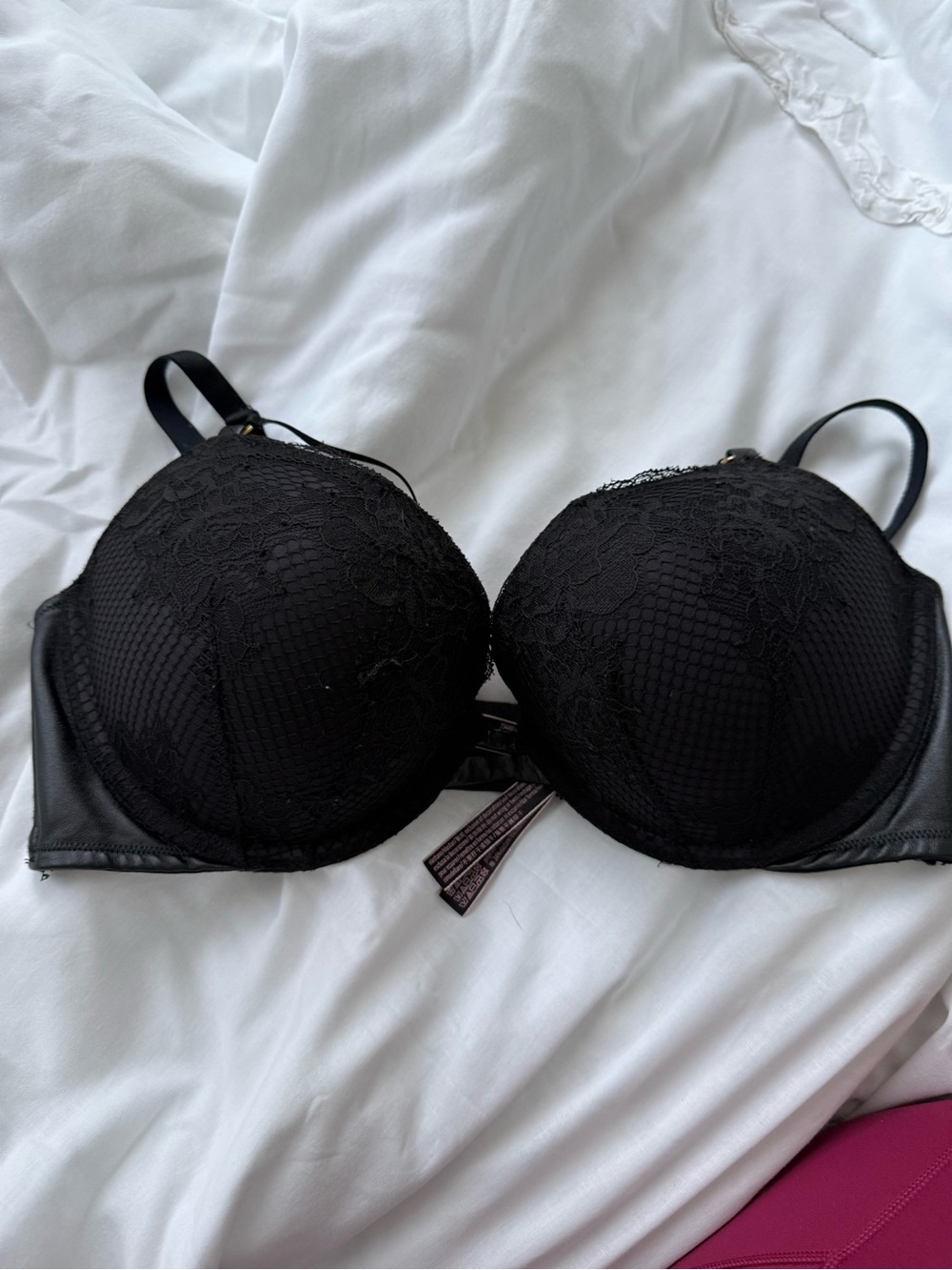 Victoria's Secret Black Lace Push-Up Bra
